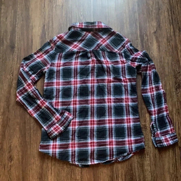 Marisol Long Sleeve Button Down Plaid Shirt Flannel - Picture 3 of 7